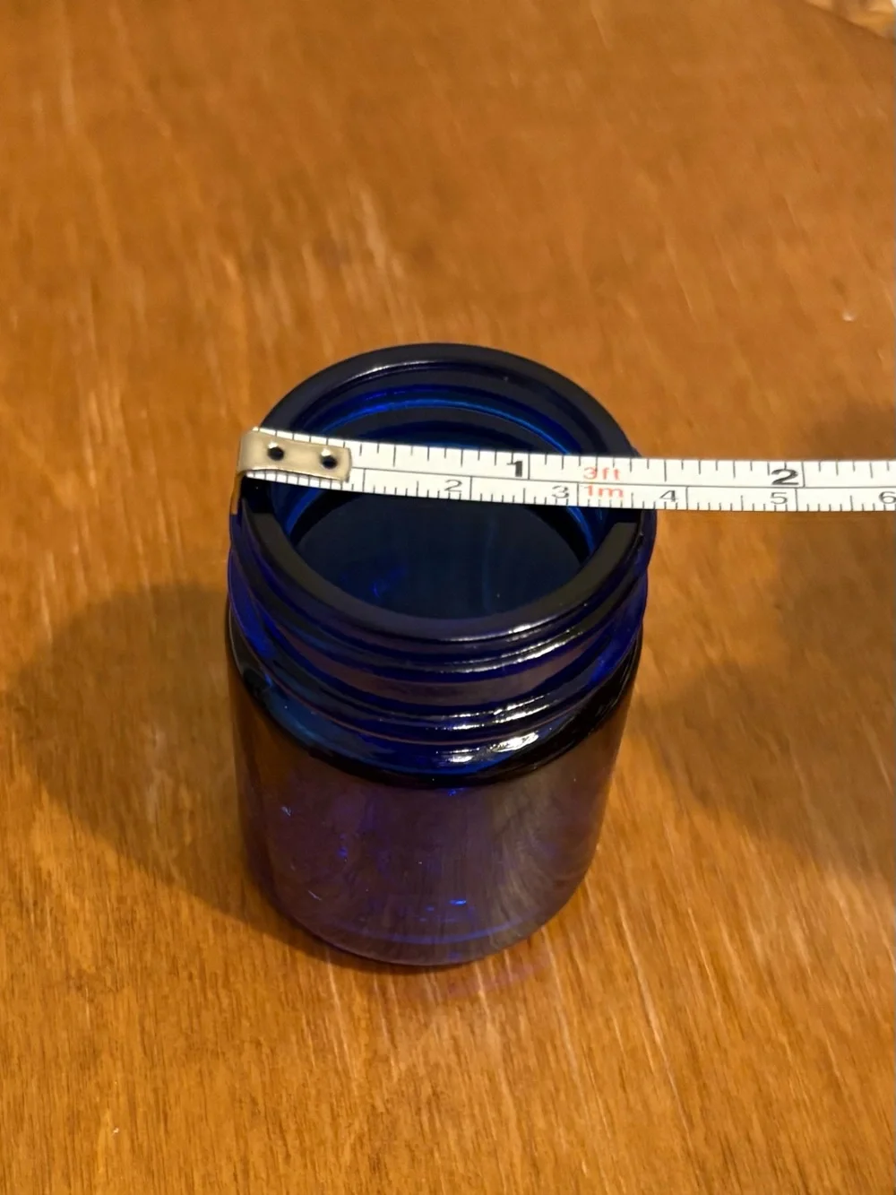 Vintage Cobalt Blue Vicks Vaporub Jar